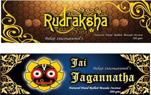 Balaji International Combo of Jai Jagganath and Rudraksha Hand rolled Agarbatti rudraksha, jai jagganath