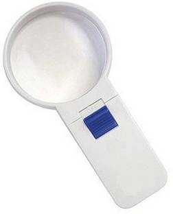 Schrodinger 90031 Handheld Magnifier Lens Glass With Built-in Illuminated LED Light 3X Magnifying Lens Glass with LED light not rechargeable