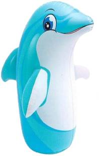 VW Inflatable PVC Hit Me 3D BOP Bags (Dolphin: 34" x 24"(97cm x 46cm)Inflated)