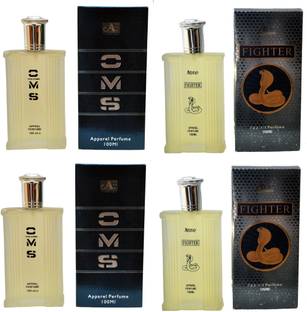 Aone CMS and Fighter Perfume 100ML Each (Pack of 4) Eau de Parfum  -  400 ml