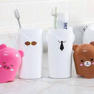 Vpllex Plastic Travel Toothbrush Holder Box Case ( 2PCS ) Plastic Toothbrush Holder