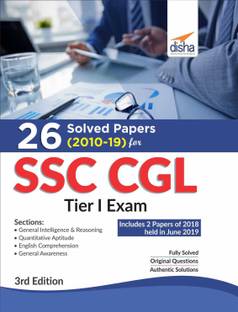 26 Solved Papers (2010-19) for Ssc Cgl Tier I Exam