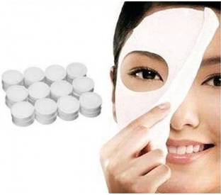 Yoana Compressed Facial Lotion Tissue Coin Face Mask for Home Spa