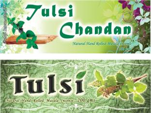 Balaji International Combo of Tulsi and Tulsi Chandan Agarbatti pure tulsi, pure tulsi chandan