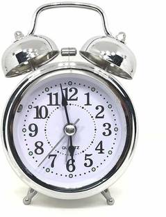 Gabbar Analog Silver Clock