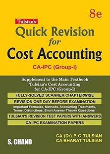 Cost Accounting with quick revision