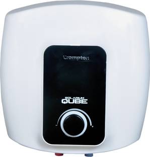 Crompton ASWH-2415 (Solarium Qube) 15 L Storage Water Geyser | 5 Star BEE Energy Rating | Capillary Thermostat, Automatic Thermal cut-out | Auto Restart, Fast Heating