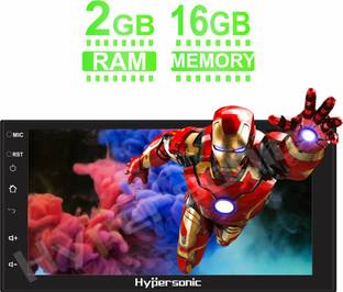 Hypersonic I-V-A-2 Smart Android Car Stereo SCRATCH LESS Gorilla Glass Double Din 2 GB RAM 16 GB ROM 1 YEAR WARRANTY Car Stereo