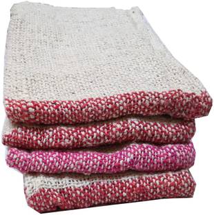DPCREATIONS Home cleaning ( Size 43 * 43 cm ) ( pack of 4 pcs ) Floor duster/pocha/ floor cleaning cloth/floor cloth Wet and Dry Cotton Cleaning Cloth Pocha / Kapra Best Quality Wet and Dry Cotton Cleaning Cloth