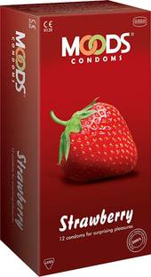 MOODS Strawberry Flavour Condom Condom