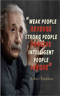 Albert Einstein Motivational Quotes Poster M57 Paper Print