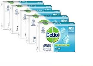 Dettol Cool with Crispy Menthol Soap 4 x 75G (Pack of 5)