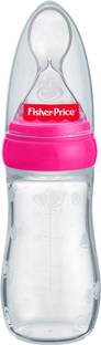 FISHER-PRICE 100% Food Grade, BPA Free, Liquid Soft Spoon Food Feeder with Leak Proof Cover  - Silicone