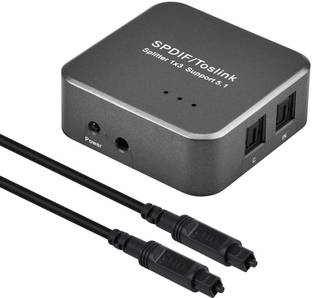 Tobo SPDIF Digital Optical Audio 1x3 Splitter Media Streaming Device