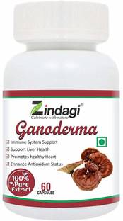 Zindagi Ganoderma Pure Extract Capsules| Helpful In Weight Management|