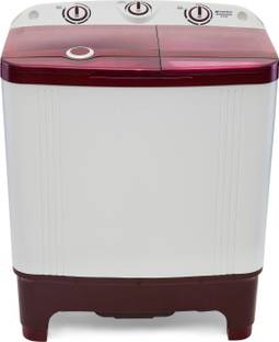 Sansui 6.5 kg Pro Clean Semi Automatic Top Load Washing Machine White, Maroon
