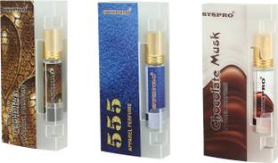 Syspro Combo Of Cobra ,555 , Chocolate Musk Attar Roll-On For Men, Woman & Unisex Apparel Perfume Floral Attar