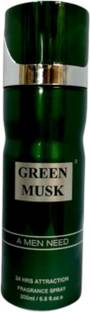 RAMCO Green Musk Deo Body Spray 200ml Body Spray  -  For Men