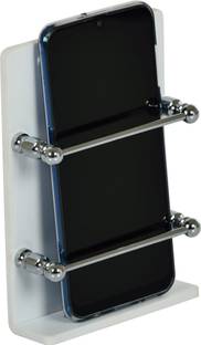 TDO Acrylic Mobile Charging Wall Stand Mobile Holder ,TV, AC Remote Stand Colour (WHITE) Mobile Holder