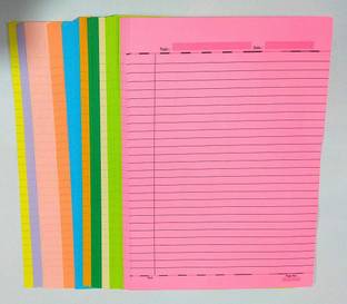Arham Multicolored Sheet Ruled A4 90 gsm Coloured Paper