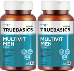 TRUEBASICS Multivit Men One Daily, Multivitamins, Multiminerals, Omega 3 (60 No)