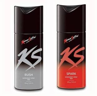 KS Combo Of Rush And Spark Deo For Men (2x150ML) Deodorant Spray  -  For Men