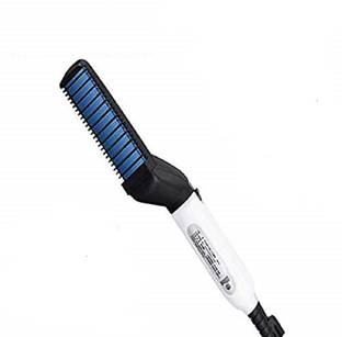 SHOPPERWORLD Quick Hair Styler for Men Electric Beard Straightener Beard Care Comb Multifunctional Curly Hair Straightening Comb Curler For DIY Flexible Modeling - Battery Operated 2 in 1 Beard Straightener Hair Straightener