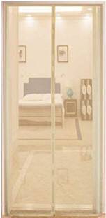 Lifekrafts Magnetic Mosquito Net Door Net Screen Curtain, 210cm Height x 120cm width -Beige Colour. Insect Net