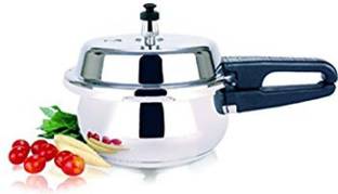 GARUDA OVERSEAS NRI STAINLESS STEEL PRESSURE COOKER,WITH ETB HEAVY BASE 2.5 L Outer Lid Induction Bottom Pressure Cooker