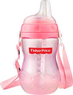 FISHER-PRICE Premium Self Feeding Water Bottle Handle With Straw, LeakProof Toddlers Bottle