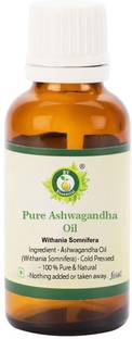 R V Essential Pure Ashwagandha Oil 15ml- Withania Somnifera (100% Pure and Natural Cold Pressed)