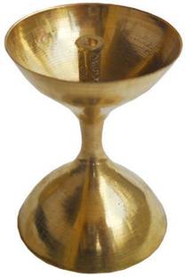 Bansiwal Brass Akand Jyoti Diya for Temple Brass Table Diya