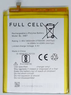 FULL CELL Mobile Battery For  Tecno Camon I Air 2+ / Tecno Camon I Click IN6 / Tecno Camon i2X / Tecno Camon 11 Pro CF8 / Tecno Camon CM CA6 / Tecno Camon i2 / Tecno Camon 11 / Tecno Camon i2 ID5A / Tecno ID3K / BL-36BT