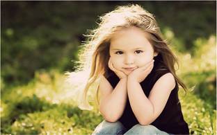Beautiful Little Girl Poster for room and home décor Paper Print
