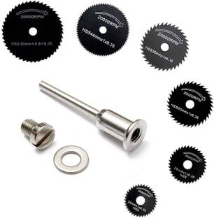 Dedso Mini HSS Circular Saw Blade for Dremel Accessory Power Tool 6 PCS Set Mini HSS Circular Saw Blade for Dremel Acc. Power Tool Rotary Bit Set