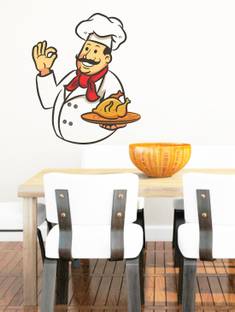 Littlebuds 50 cm Indian Chef Removable Sticker