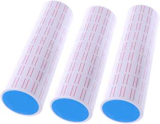 AM 30 Rolls Price Label Paper Tag Sticker White Red Line for MX5500 EOS 8 Digits price Labeler Gun . Self Adhesive Paper Label
