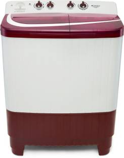 Sansui 8.5 kg Pro Clean Semi Automatic Top Load Washing Machine White, Maroon