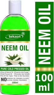 tekzon 100% Pure Organic Neem Oil (ColdPressed) For Hair & Skin care Hair Oil