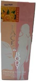 Elecsera Face & Body Orange Cleansing Gel  Scrub