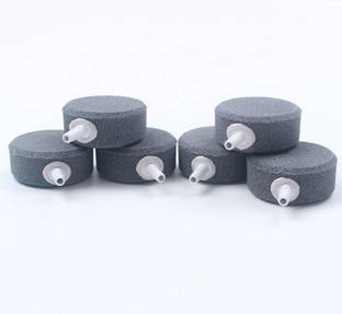 Petzlifeworld Pack of 6 Round Shaped Aquarium Fish Tank Air Bubble Disk Aquarium Air Stone