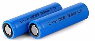 Breewell 18650  3.7 V 2200 mAh Rechargeable Lithium-Ion  - Pack of 2  Battery