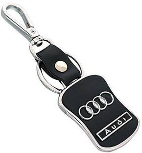 AVI with Audi design BLACK LOCK WITH METAL PENTAGON RING WITH NYLON LINING Locking Key Chain
