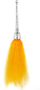 Bismaadh BISMAADH Chawar/Chavar/Chawar Sahib For Mandir & Gurudwara For Pooja ( Yellow ) Deity Ornament