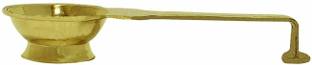 real sprituality Puja Arthi Holder Brass Table Diya