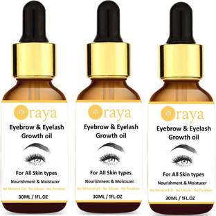 Oraya Eyebrow & Eyelash Growth Oil 30 ml -Packof-3-Bottle-(90ml) 90 ml