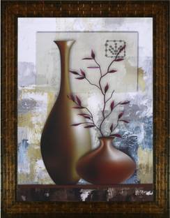 Indianara FLOWER VASE (1950) WITHOUT GLASS Digital Reprint 13 inch x 10.2 inch Painting