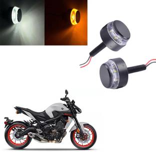 Vagary White Orange Blinking Handle Bar Indicator Light 081 Indicator Light Motorbike LED for Yamaha (12 V, 15 W)