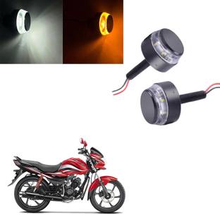 Vagary White Orange Blinking Handle Bar Indicator Light 128 Indicator Light Motorbike LED for Hero (12 V, 15 W)