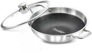 Prestige Honey Comb Tri Ply Kadhai 28 cm diameter with Lid 3.4 L capacity